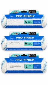 PACHET PROMOTIONAL 3 ROLE TRAFALET PROFESIONAL MICROFIBRA 23CM ,MARIME S 6MM,MARIME M 12MM,MARIME L 18MM-AXUS