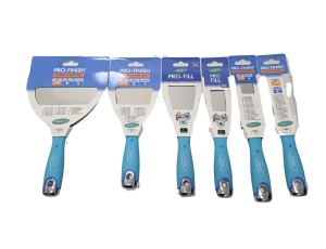 PACHET PROMOTIONAL 6 SPACLURI FLEXIBILE ,LAMA INOX MARIME ;2.5CM 3.8CM,5 CM,7.5 CM,10CM,15CM -AXUS