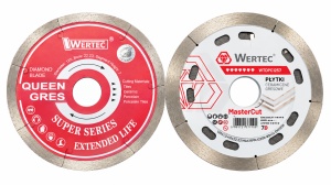 Set 2 discuri diamantate WERTEC QUEEN GRES + MASTER CUT 125 mm