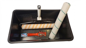 Set profesional ANZA – Găleată 25L + Trafalet Jordan 41,5 cm + Role Moremex și Super Titex + Curățător trafalet