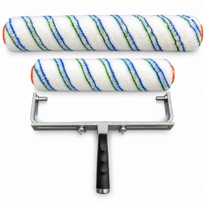 Set profesional trafalet – role Microfibre Premium 36 cm și 46 cm + cadru metalic reglabil