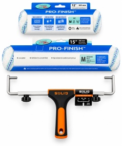 Set profesional trafalet AXUS Pro-Finish 30,5 cm și 38 cm + Cadru metalic reglabil SOLID Tools - Img 2