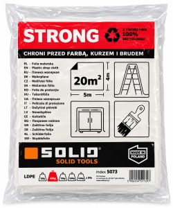 Folie transparenta STRONG 4X5M - SOLID