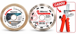 Pachet WERTEC – RazorCut + MasterCut 125 mm + clește pentru sistem de nivelare