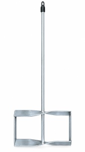 Paletă Malaxor profesională pentru glet, adeziv și mortar – 210 × 600 mm, model cu palete dreptunghiulare