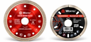 Set 2 discuri diamantate WERTEC – King Gres Plus 125 mm + NanoCut 100 mm