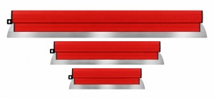 Set 3 lame profesionale pentru glet și finisaje – 40 cm, 60 cm și 100 cm, oțel inoxidabil, mâner ergonomic