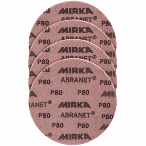 Set 5 discuri abrazive Abranet Ø 150 mm Grip P80-MIRKA