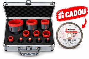 Set carote diamantate TURBO WERTEC + disc diamantat WERTEC Champion CADOU