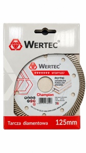 DISC DIAMANTAT 125x1.0x22.23x10mm CHAMPION -WERTEC - Img 2
