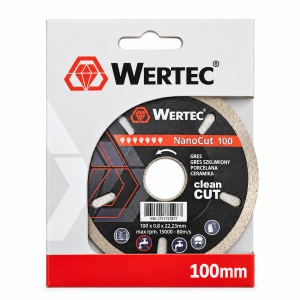 Disc diamantat WERTEC NanoCut 100 – 100 x 0,8 x 22,23 mm - Img 2