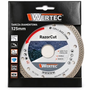 PACHET PROMOTIONAL DISC DIAMANTAT RAZOR CUT 125MM+DISC DIAMANTAT QUEEN GRESS 125MM-WERTEC - Img 2