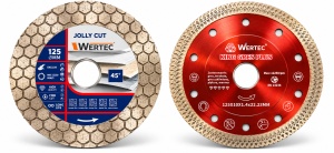 Set 2 discuri diamantate WERTEC – Jolly Cut 125 mm + King Gres Plus 125 mm