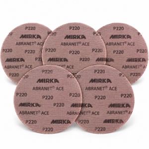 Set 5 discuri abrazive ABRANET ACE Ø 225 mm Grip P220-MIRKA - Img 2