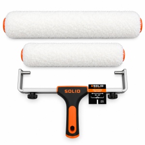 Set profesional SOLID MICROLON – role 36 cm + 46 cm și cadru metalic reglabil