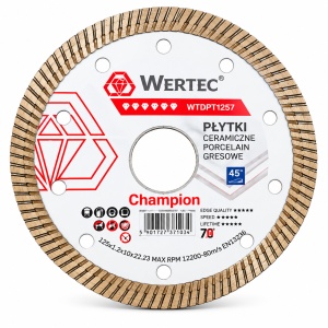 Set 2 discuri diamantate WERTEC Queen Gres + Champion 125 mm - Img 3