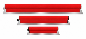 Set 3 lame profesionale pentru glet și finisaje – 40 cm, 80 cm și 100 cm, oțel inoxidabil, mâner ergonomic