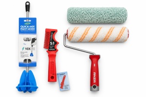 Set profesional pentru vopsit ANZA Micmex & Moremex 23 cm + Mixer vopsea AXUS + Curățător multifuncțional Goldblatt