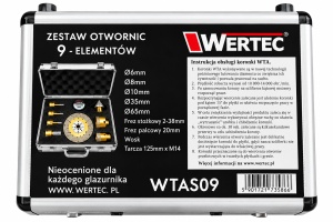 Set profesional WERTEC pentru găurire și prelucrare gresie + ghidaj cu role CADOU - Img 3