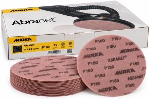 Discuri abrazive Abranet – diametru 225 mm P180 – 25 buc/cutie