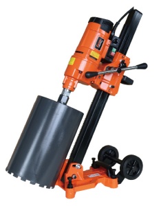 Masina de carotat industriala pt. beton armat si materiale dure Ø350mm, 4.88kW, stand reglabil la unghi inclus - Img 3
