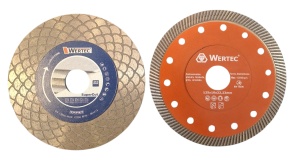 PACHET DISC DIAMANTAT SUPER CUT 125MMX25X22.23MM-WERTEC+DISC DIAMANTAT 125x1.0x22.23x10mm CHAMPION