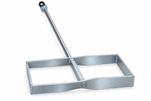 Paletă Malaxor profesională pentru glet, adeziv și mortar – 210 × 600 mm, model cu palete dreptunghiulare - Img 2