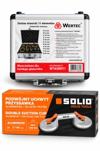 SET 11 CAROTE DIAMANTATE WERTEC+CADOU Ventuza dubla