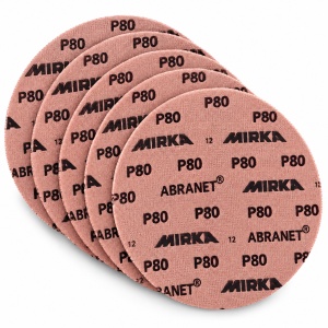Set 5 discuri abrazive ABRANET Ø 225 mm Grip P80