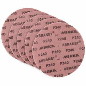 5 Discuri abrazive ABRANET Ø 225 mm Grip P240-