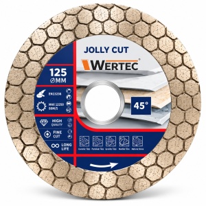 Set 2 discuri diamantate WERTEC QUEEN GRES + JOLLY CUT 45° – 125 mm - Img 3