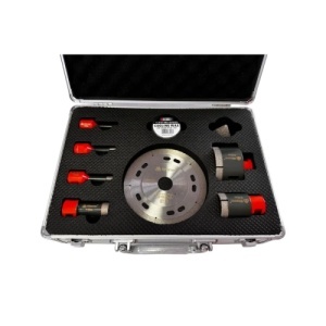 SET CAROTE DIAMANTATE PT GRESIE /FAIANTA ,DIMENSIUNI:6.8.10.20.35.65MM,DISC125 MM-WERTEC - Img 2