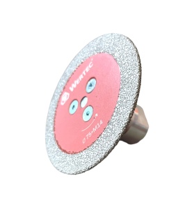 Disc WERTEC 75 mm, M14, brazat în vid, pentru taiere/decupare.