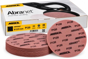 Discuri abrazive Abranet – diametru 225 mm P120 – 25 buc/cutie