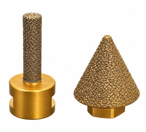 FREZA DIAMANTATA 10 MM+FREZA CONICA 2-38MM-WERTEC - Img 2