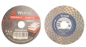 PACHET PROMOTIONAL DISC DIAMANTAT GLASS CUT +DISC DIAMANTAT TAIERE SI SLEFUIRE SUPERCUT 125MM-WERTEC