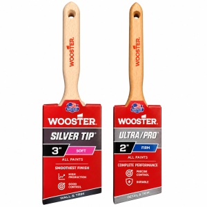Set 2 pensule profesionale WOOSTER – Silver Tip 3” Soft + Ultra/Pro 2” Firm - Img 2