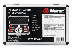 Set profesional WERTEC pentru găurire și prelucrare gresie porțelanată + ghidaj CADOU - Img 3