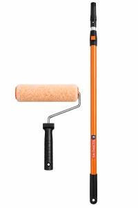 Set trafalet 25 cm cu rolă din microfibră și prelungitor telescopic 123–210 cm