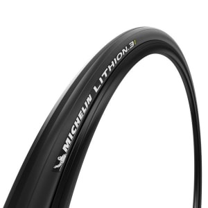 [162539] Bicycle tyre coiled road racing MICHELIN 700X25C (eTRTO size 25-622) LITHION 3 (TPI 3X60) PREMIUM PERFORMANCE LINE tube type Sidewall BLACK