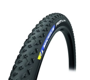 [183879] Bicycle tyre coiled MTB freestyle MICHELIN 26X2.25 (eTRTO size 57-559) PILOT SLOPE (TPI 55) PREMIUM COMPETITION LINE tubeless ready Sidewall BLACK