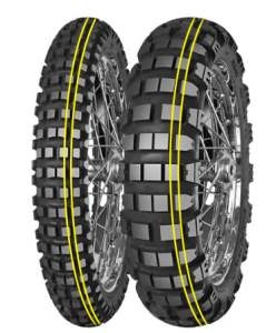 [70001027] Anvelopa moto enduro MITAS 150/70B17 TL/TT 69T ENDURO TRAIL XT+(E-09) Rear Dakar; double yellow; M+S