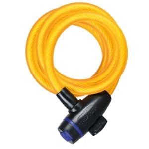 Anti-furt cu lacăt CableLock12 OXFORD colour yellow 1800mm x 12mm