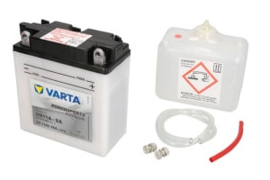 Baterie Acid/Dry charged with acid/Starting VARTA 6V 11Ah 80A R+ Maintenance electrolyte included 122x61x135mm Dry charged with acid 6N11A-3A