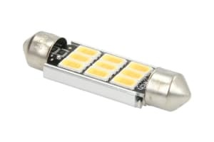 Bec LED, 1pcs, C5W, 12V, max. 3,2W, light colour warm white, max. 5000K, socket type SV8,5, length: 41mm, uz pe circuit, for vehicles with CAN-Bus