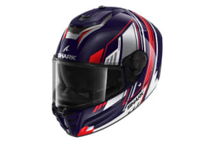 Cască Moto full-face SHARK SPARTAN RS BYHRON colour grey/navy blue/red, size XL