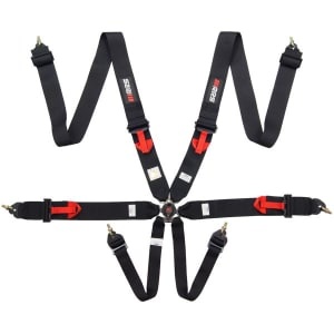 Centuri, 6-point 3-inch belts, colour: black, fIA Certification