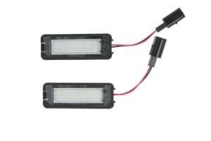 Corp iluminare numar inmatriculare LED, ligght colour: white; set, 12V,, with Aprobate pentru uz public compatibil: VW GOLF IV, LUPO I, NEW BEETLE, POLO 08.97-10.10