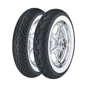 DOT22 [650752] Anvelopa moto chopper/cruiser DUNLOP 150/80B16 TT 71H D404 Rear WWW (WIDE WHITE WALL)