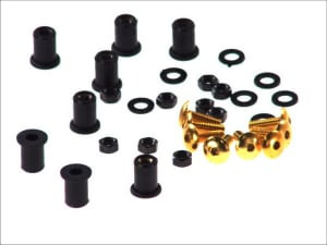 Kit suruburi carenaj (M5x16, golden, 8 buc.) compatibil: HONDA CB, CBF, CBR, NSR, VFR, VTR; KAWASAKI ER-6F, GPZ, NINJA, ZR-7, ZRX, ZX, ZX-10R, ZX-12R, ZX-14R, ZX-6R, ZX-6RR, ZX-7R 50-1400 1982-2019